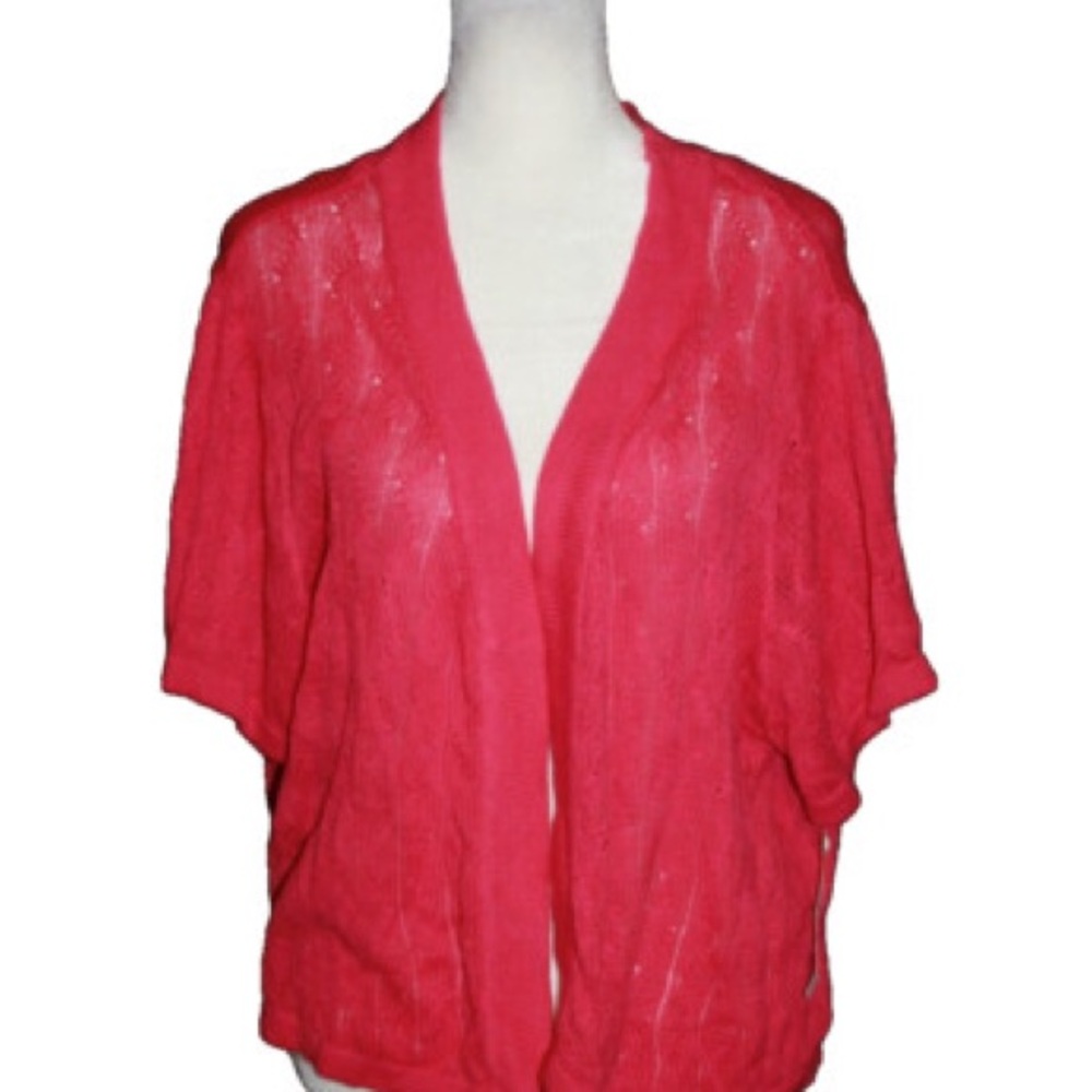 Faded Glory Women's Bright Pink Cardigan